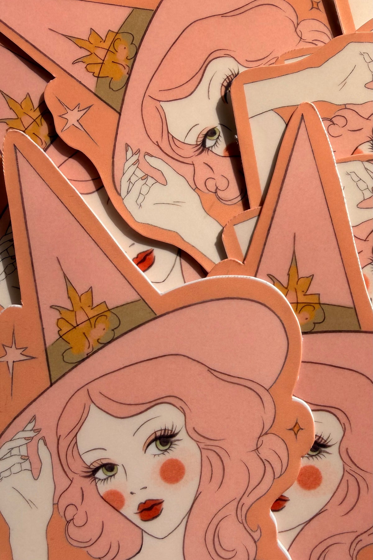 Pink Hat Witch Sticker